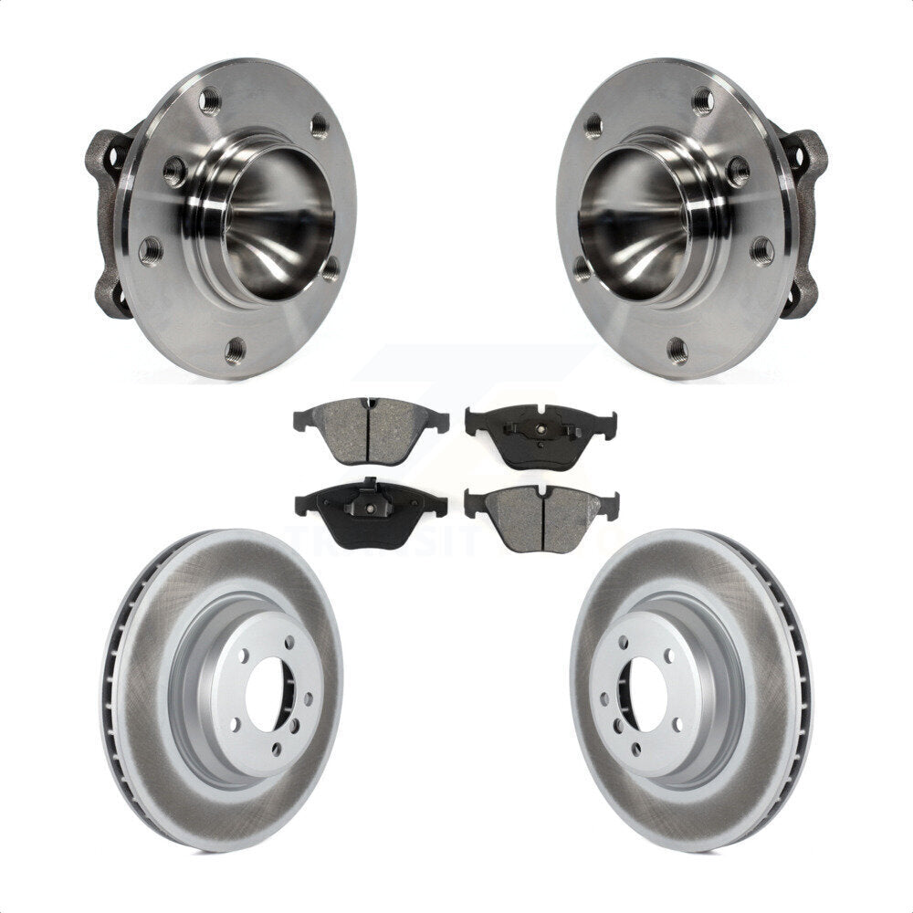 Ensemble de roulement de moyeu avant, Rotor de frein et plaquettes revêtus, Kit pour BMW 335i 335is 335