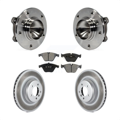 Ensemble de roulement de moyeu avant, Rotor de frein et plaquettes revêtus, Kit pour BMW 335i 335is 335