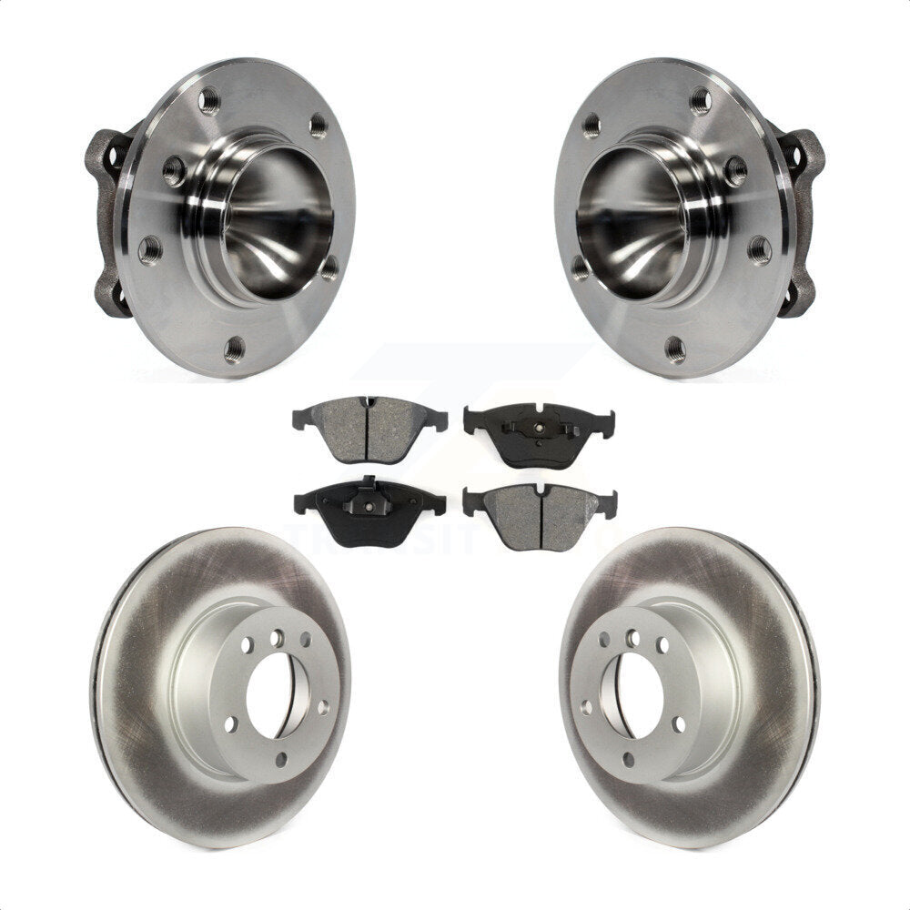 Kit de rotors et plaquettes de frein à disque enduits d'assemblage de roulement de moyeu avant pour BMW 328i X