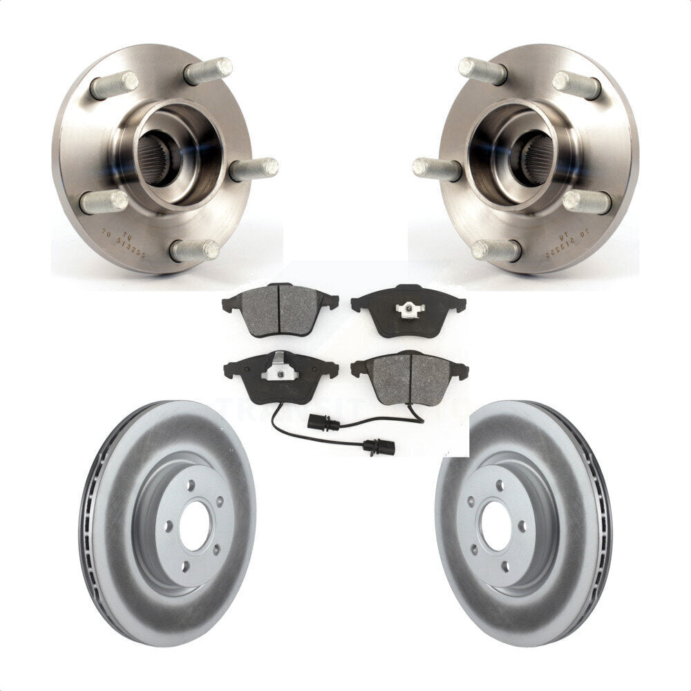 Ensemble de roulement de moyeu avant, Kit de plaquettes de frein à disque revêtues pour Volvo S40 V50 C7