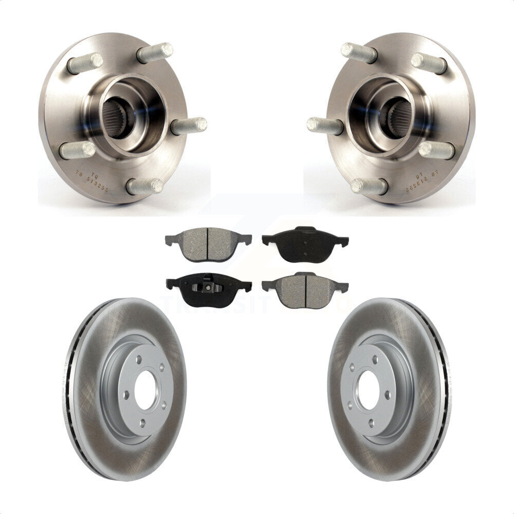 Kit de plaquettes de Rotor de frein enduites d'assemblage de roulement de moyeu avant pour Volvo S40 C30 V50 C7