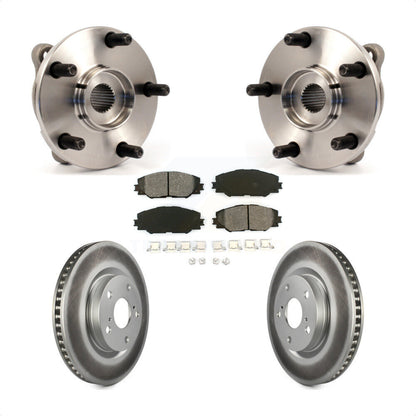 Kit de plaquettes de Rotor de frein revêtues de roulement de moyeu avant, pour Toyota RAV4 Scion Corolla iM t