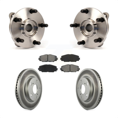 Kit de Rotor et plaquettes de frein revêtus de roulement de moyeu avant, pour Toyota RAV4 Prius V Scion x