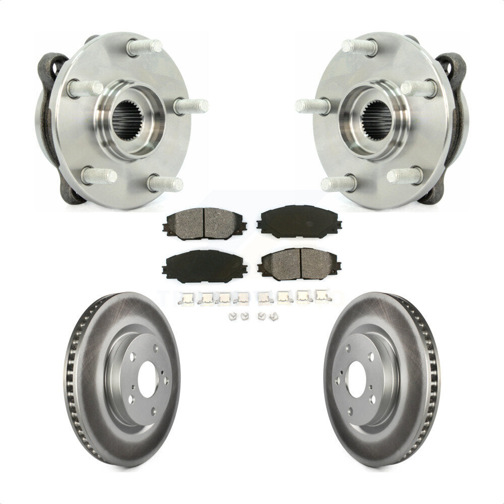 Kit de plaquettes de Rotor de frein à disque revêtu de roulement de moyeu avant, pour Toyota RAV4 Scion tC Mira