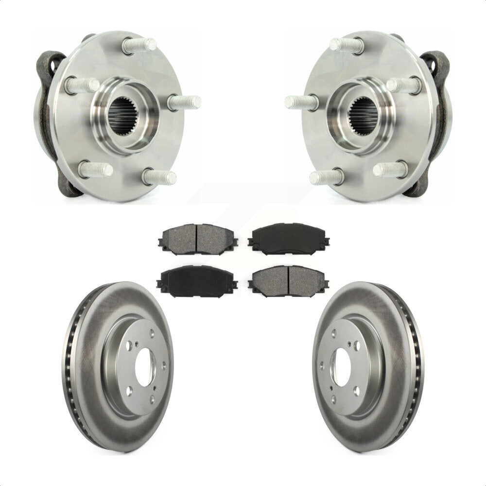 Kit de plaquettes de Rotor de frein, ensemble de roulements de moyeu avant, pour Toyota RAV4 L 2013 – 2018