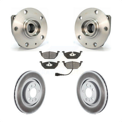 Ensemble de roulement de moyeu avant, Rotor de frein et Kit de plaquettes revêtus pour Volkswagen Golf Cit