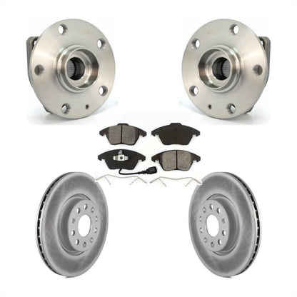 Ensemble de roulement de moyeu avant, Rotor de frein à disque revêtu et Kit de plaquettes pour Volkswagen GT