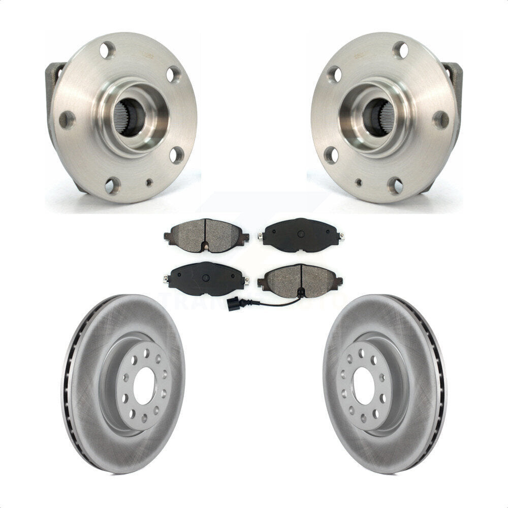 Kit de plaquettes de Rotor de frein, ensemble de roulements de moyeu avant, pour Volkswagen Golf Alltrac