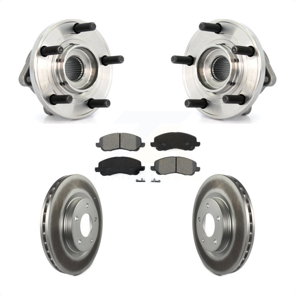 Kit de plaquettes de Rotor de frein à disque revêtu de roulement de moyeu avant, pour Chrysler 200 Dodge Avenge