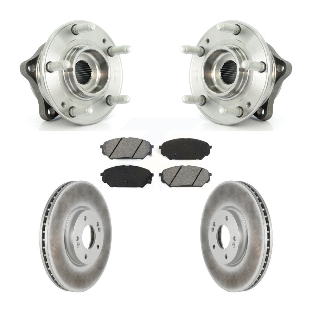 Kit de plaquettes de Rotor de frein à disque revêtu de roulement de moyeu avant, pour Hyundai Veracru 2007 – 2012