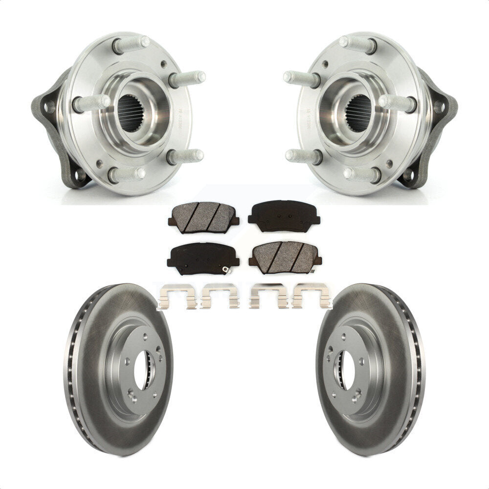 Kit de Rotor et plaquettes de frein revêtus de roulement de moyeu avant, pour Hyundai Santa Fe Kia Sorent