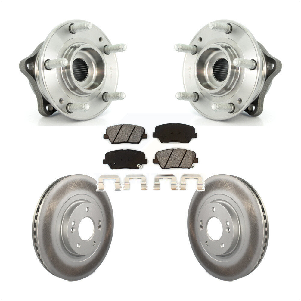 Kit de plaquettes de Rotor de frein à disque revêtu de roulement de moyeu avant, pour Hyundai Santa Fe Sport Ki