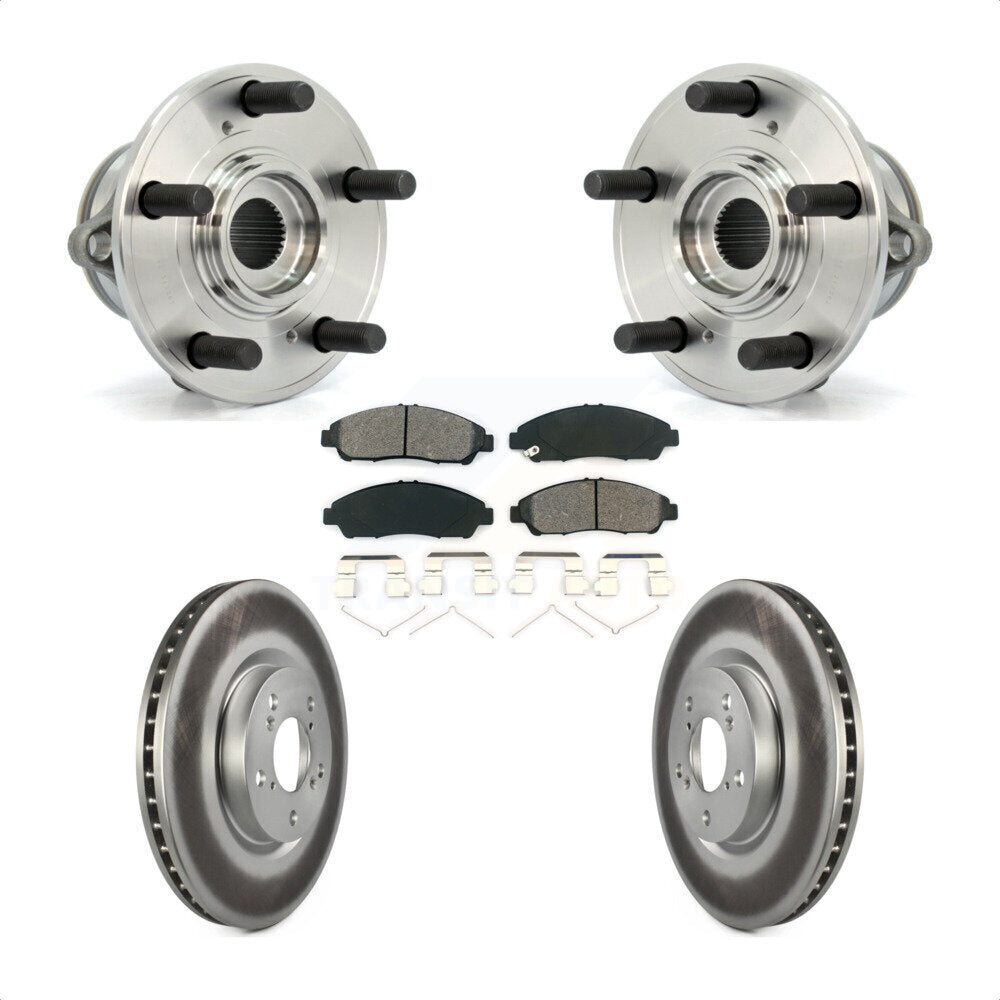 Kit de plaquettes de Rotor de frein à disque enduit de roulement de moyeu avant pour Honda Pilot Acura MDX ZD