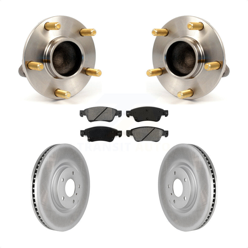 Ensemble de roulement de moyeu avant, Rotor de frein à disque revêtu et Kit de plaquettes pour INFINITI G3