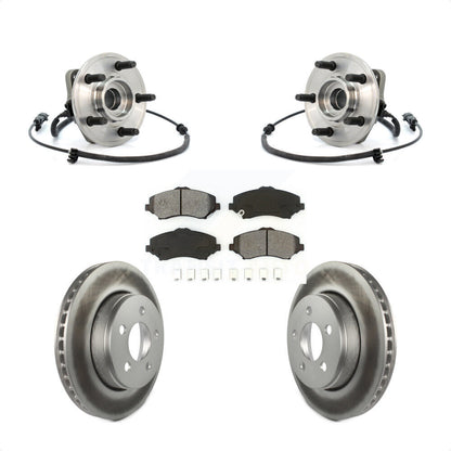 Kit de plaquettes de Rotor de frein, ensemble de roulements de moyeu avant, pour Jeep Liberty Dodge Nitr