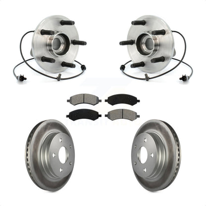 Kit de Rotor et plaquettes de frein revêtus de roulement de moyeu avant, pour Chrysler Aspen Dodge Durang