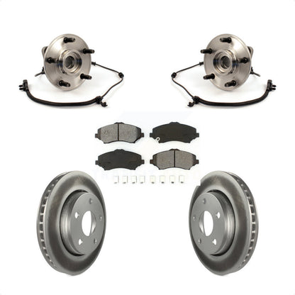 Kit de plaquettes de rotor de frein, ensemble de roulements de moyeu avant, pour Jeep Wrangle 2007 – 2010