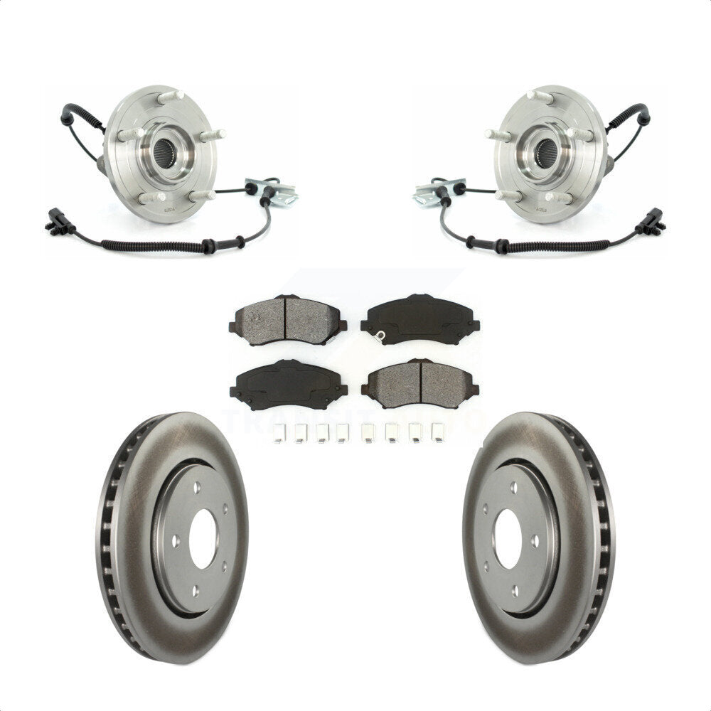 Kit de plaquettes de Rotor de frein, manteau de roulement de moyeu avant, pour Dodge Grand Caravan Chrysler Tow