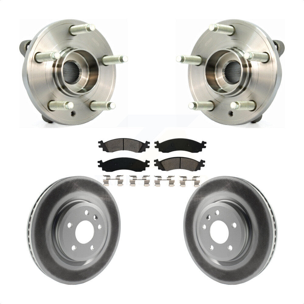 Kit de plaquettes de Rotor de frein à disque revêtues de roulement de moyeu avant, pour Ford Taurus SH 2010 – 2012