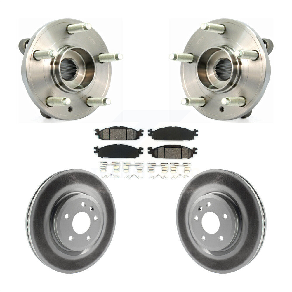 Kit de plaquettes de Rotor de frein, manteau de roulement de moyeu avant, pour Ford Flex Taurus Lincoln MKT MK