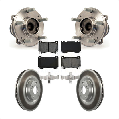 Kit de plaquettes de Rotor de frein enduites d'assemblage de roulement de moyeu avant pour Hyundai Genesis Equu