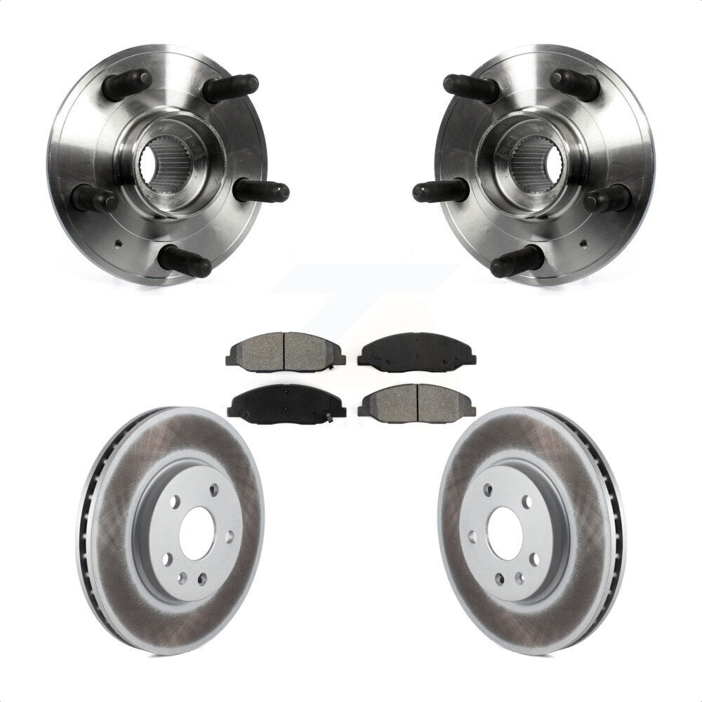 Kit de rotor et de plaquettes de frein revêtus de roulement de moyeu avant, pour Cadillac CTS 6.2 2012 – 2013