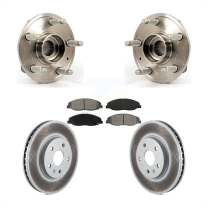 Ensemble de roulement de moyeu avant, Rotor de frein à disque revêtu et Kit de plaquettes pour Cadillac CT