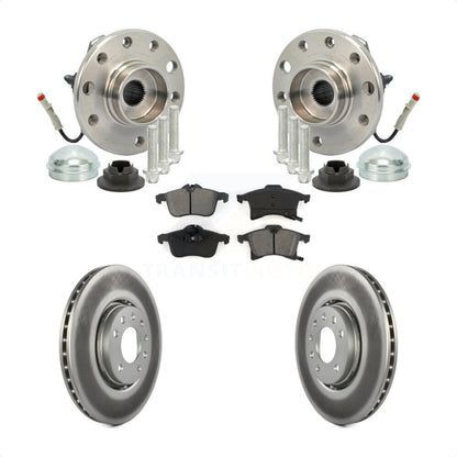 Ensemble de roulement de moyeu avant, Kit de plaquettes de Rotor de frein revêtues pour Saturn Astr 2008 – 2009