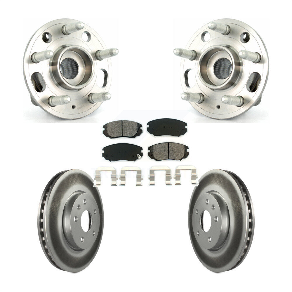 Kit de Rotor et de plaquettes de frein revêtus de roulement de moyeu avant, pour Chevrolet Equinox GMC Terrai