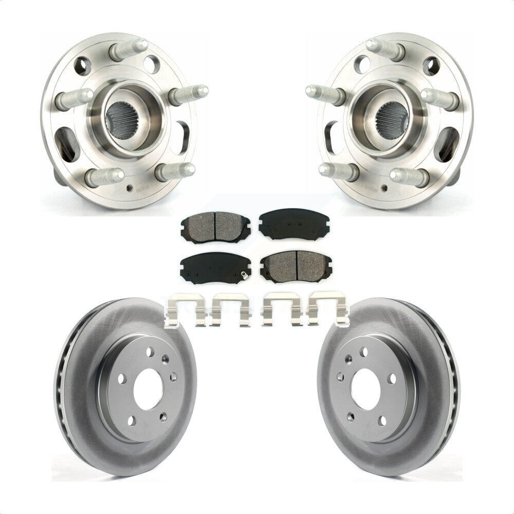 Kit de Rotor et plaquettes de frein revêtus de roulement de moyeu avant, pour Chevrolet Malibu Buick Rega