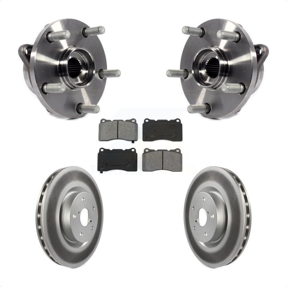 Ensemble de roulement de moyeu avant, Kit de plaquettes de Rotor de frein revêtues pour Subaru Impreza WRX ST