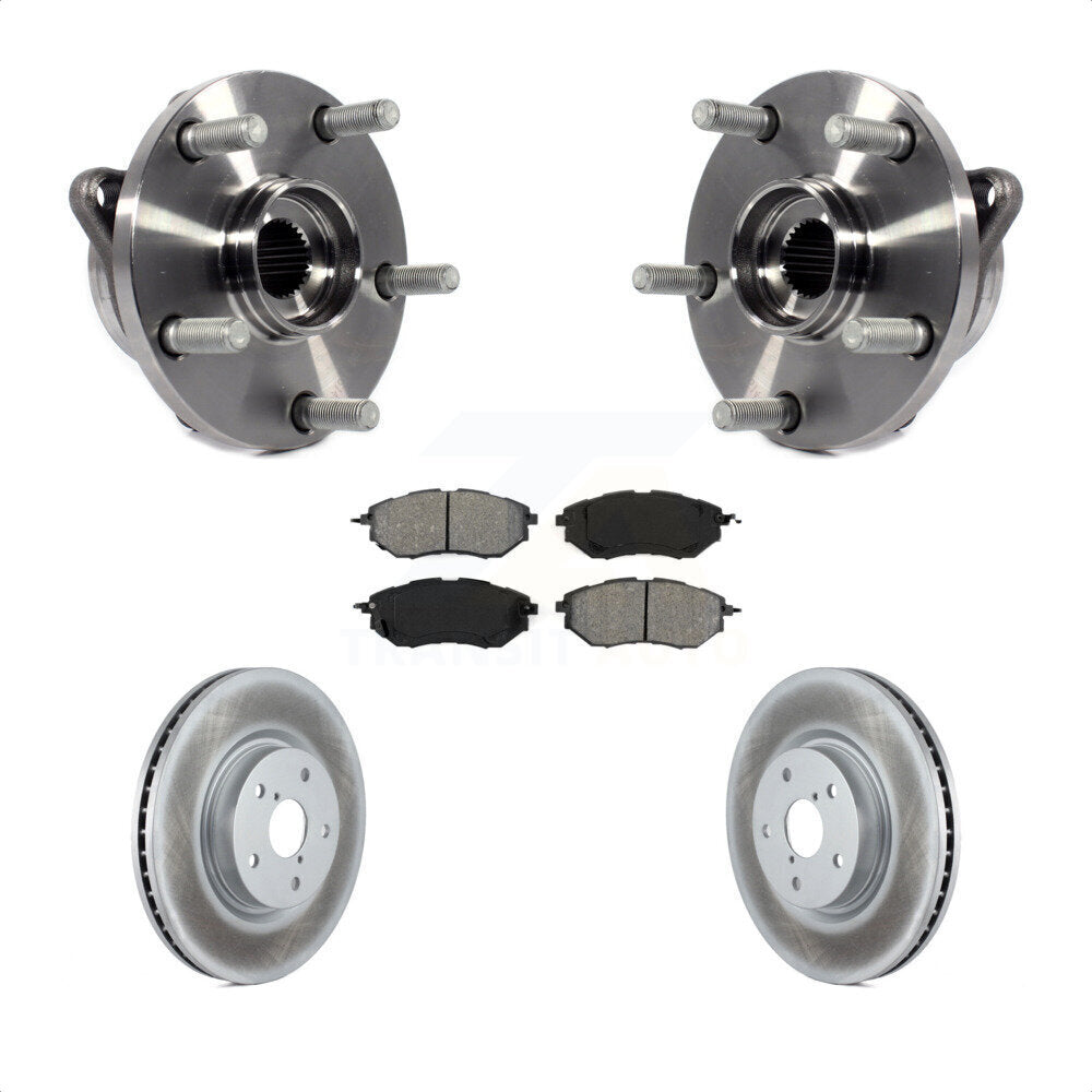 Kit de Rotor et plaquettes de frein revêtus de roulement de moyeu avant, pour Subaru Outback WRX Legacy B