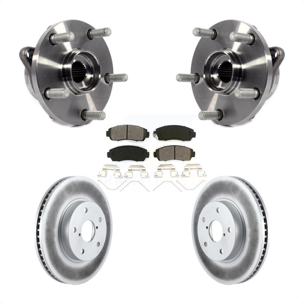 Kit de rotor et de plaquettes de frein revêtus de roulement de moyeu avant, pour Subaru Legacy 2016 2.5 – 2019