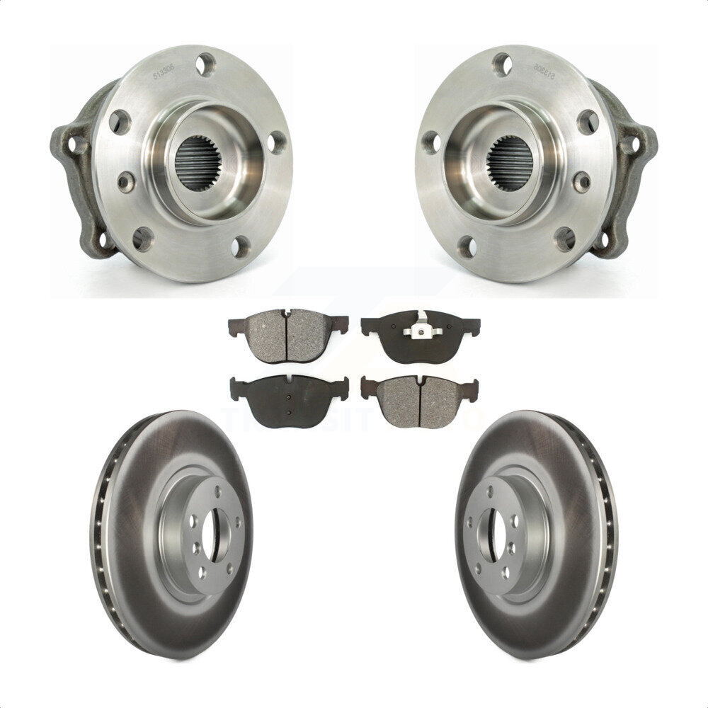 Kit de plaquettes de Rotor de frein à disque enduit de roulement de moyeu avant, pour BMW X5 X6 M12 X 1.5 Threa