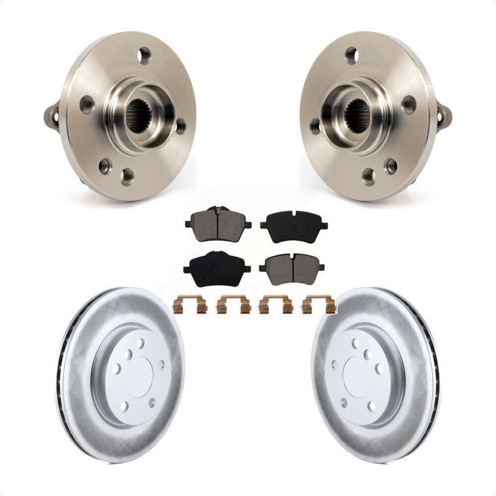 Kit de plaquettes de Rotor de frein à disque revêtu de roulement de moyeu avant, pour Mini Cooper 2014 – 2015 1.6