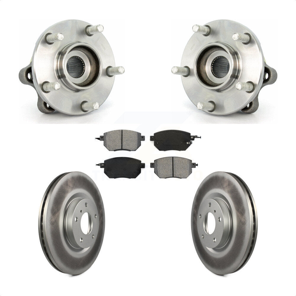 Kit de plaquettes de rotor de frein, ensemble de roulements de moyeu avant, pour Nissan Muran 2005 – 2007