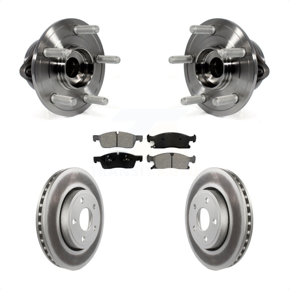 Kit de plaquettes de Rotor de frein, manteau de roulement de moyeu avant, pour Jeep Grand Cherokee Dodge Durang