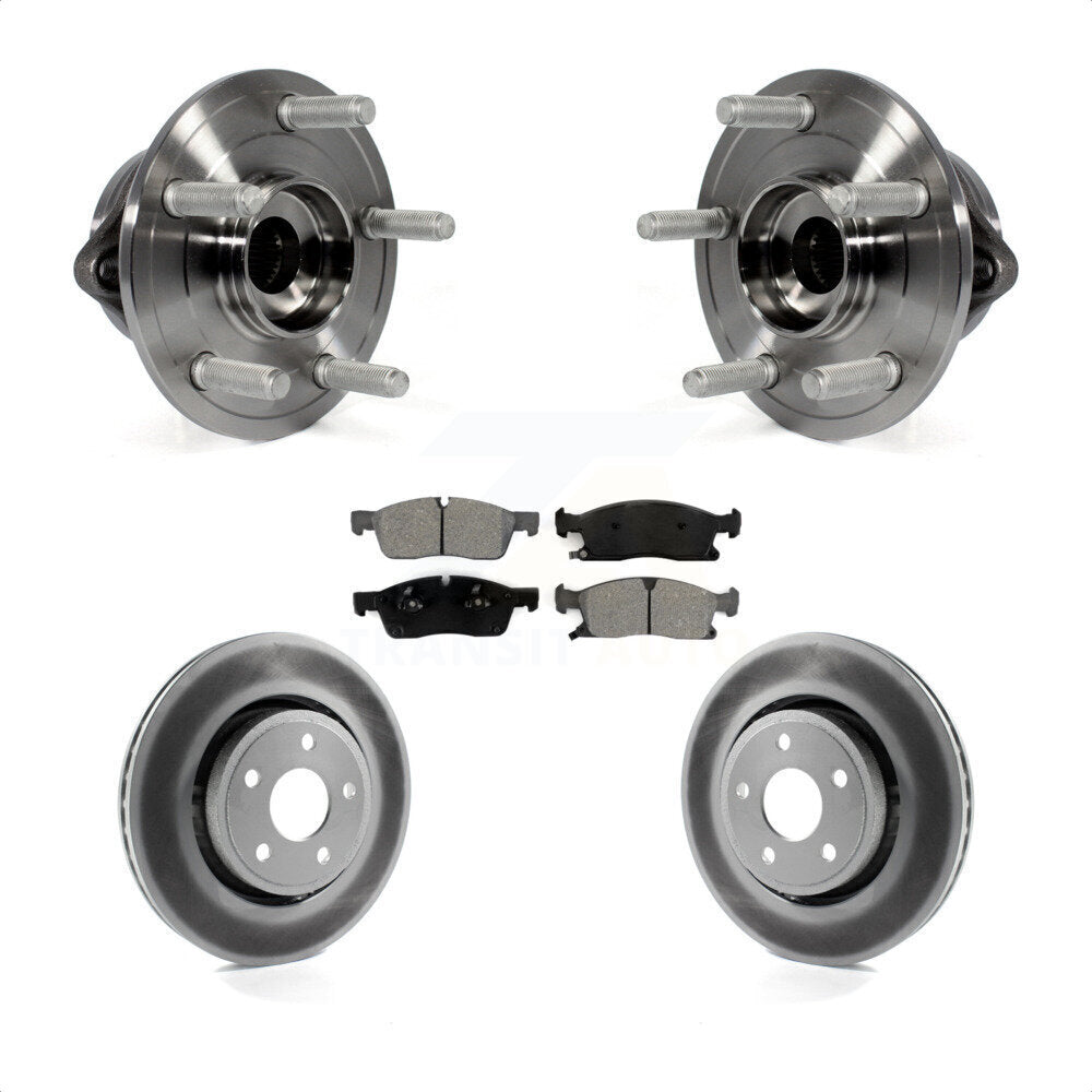 Kit de plaquettes de Rotor de frein, manteau de roulement de moyeu avant, pour Jeep Grand Cherokee Dodge Durang