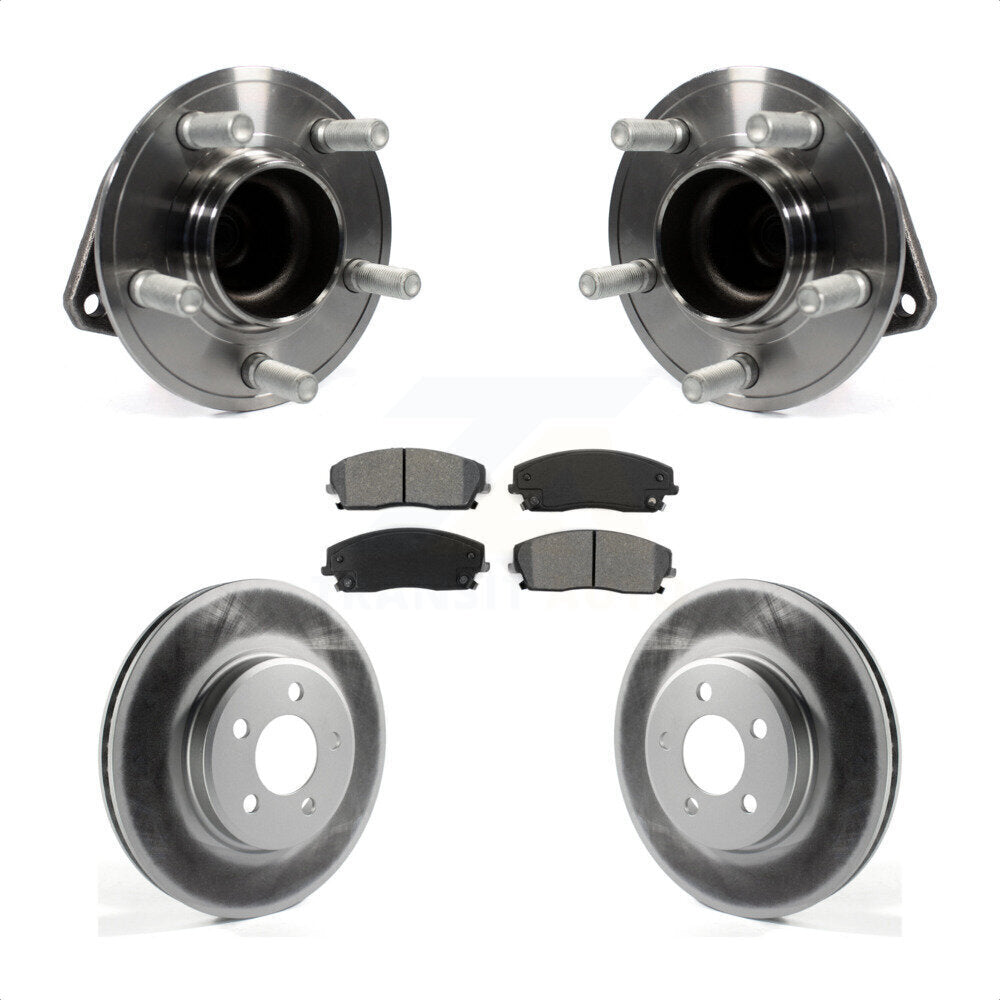Kit de plaquettes de Rotor de frein à disque revêtu de roulement de moyeu avant, pour Dodge Charger Chrysler 30