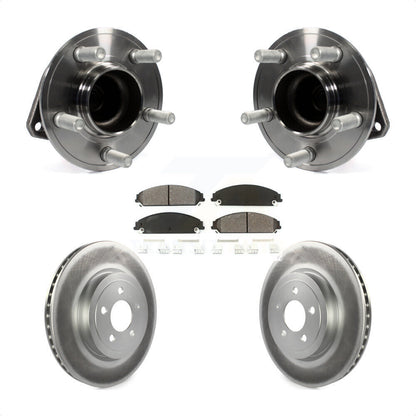 Kit de plaquettes de Rotor de frein à disque revêtu de roulement de moyeu avant, pour Dodge Chrysler 300 Charge
