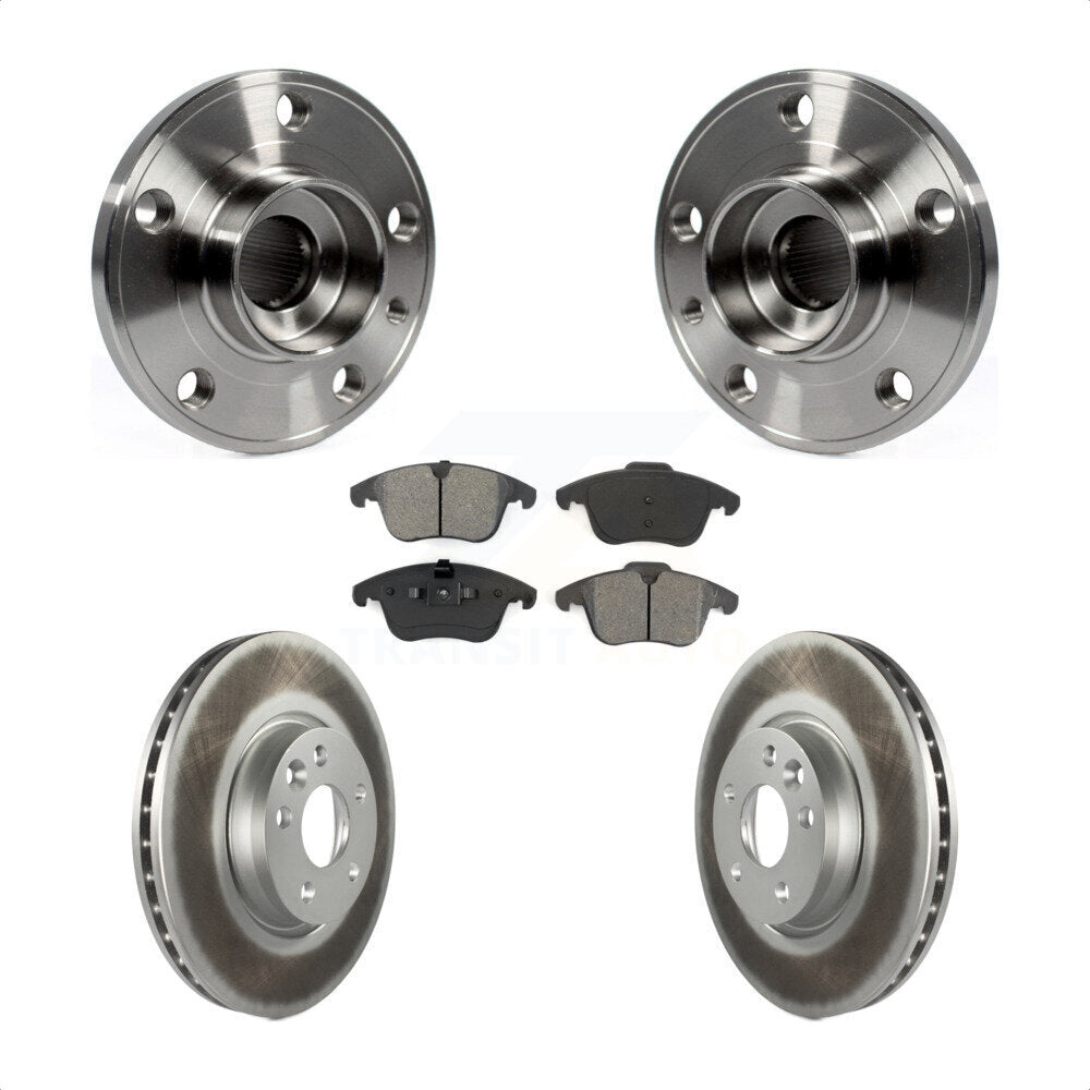 Kit de plaquettes de Rotor de frein à disque revêtu de roulement de moyeu avant, pour Volvo XC70 S60 V60 S80 V7