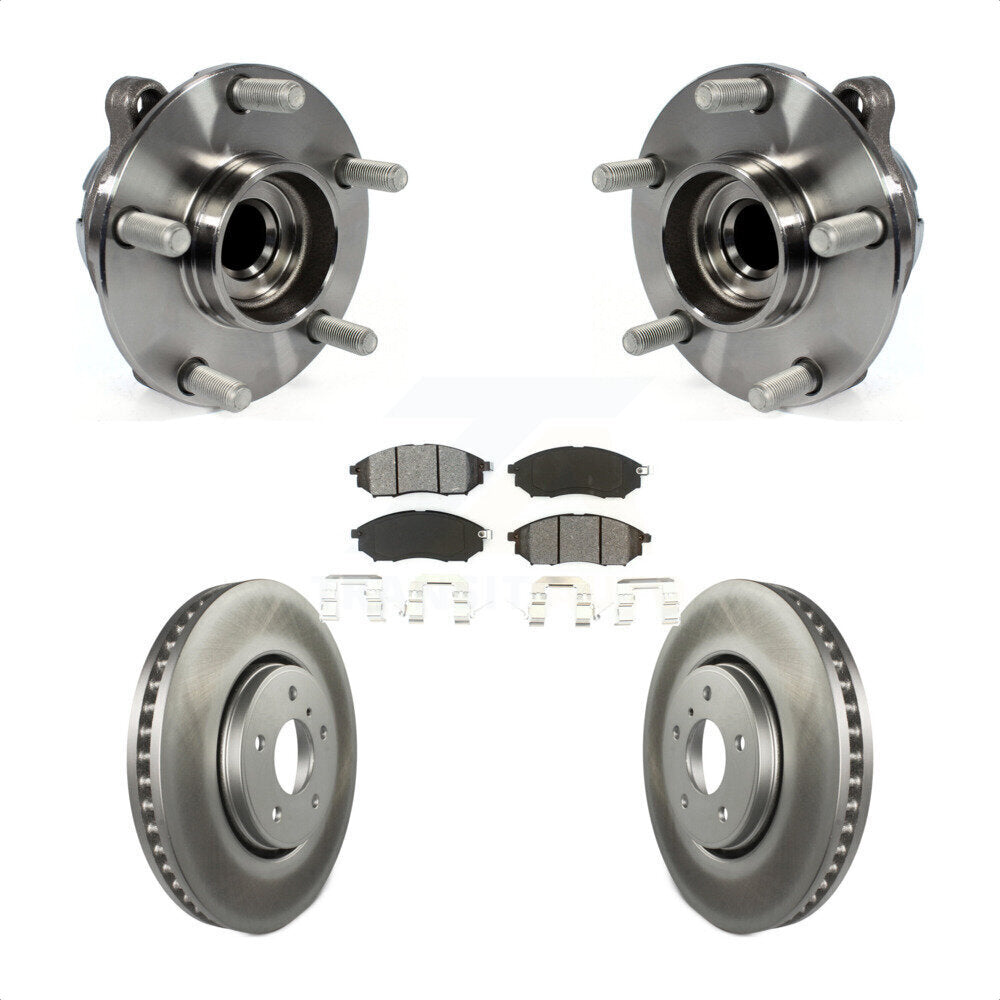 Kit de plaquettes de Rotor de frein enduit d'assemblage de roulement de moyeu avant pour INFINITI FX35 FX37 RW