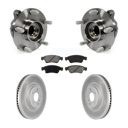 Ensemble de roulement de moyeu avant, Rotor de frein et Kit de plaquettes revêtus pour INFINITI G37 G35 Q6