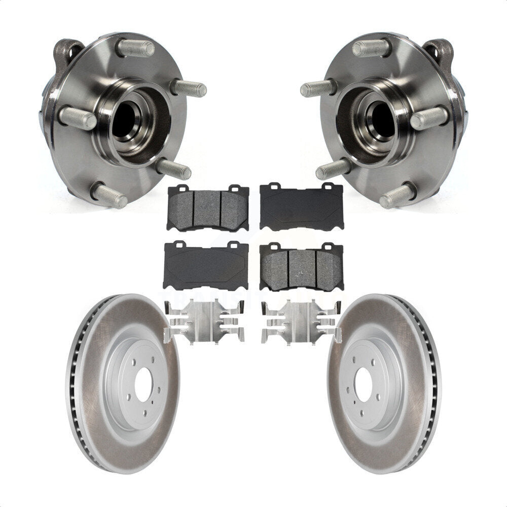 Kit de plaquettes de Rotor de frein, manteau de roulement de moyeu avant, pour INFINITI Q50 G37 Nissan 370Z Q6