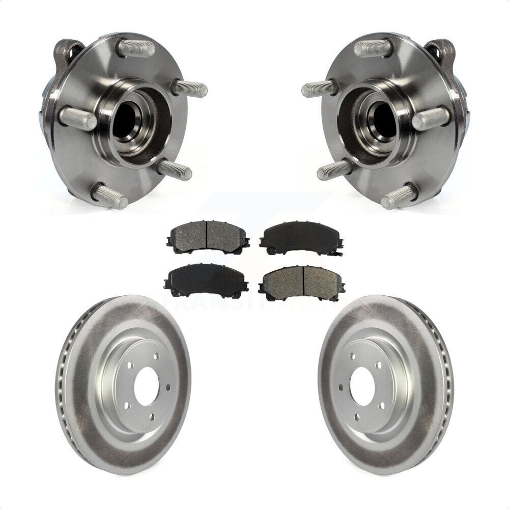 Kit de plaquettes de Rotor de frein à disque enduit de roulement de moyeu avant pour INFINITI Q50 QX50 Q60 RW