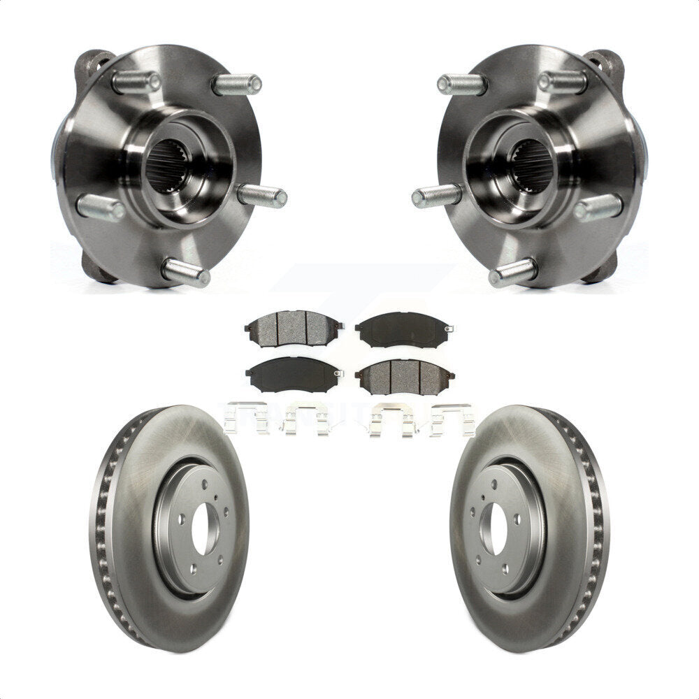 Kit de plaquettes de rotor de frein, ensemble de roulements de moyeu avant, pour INFINITI FX35 FX37 FX4
