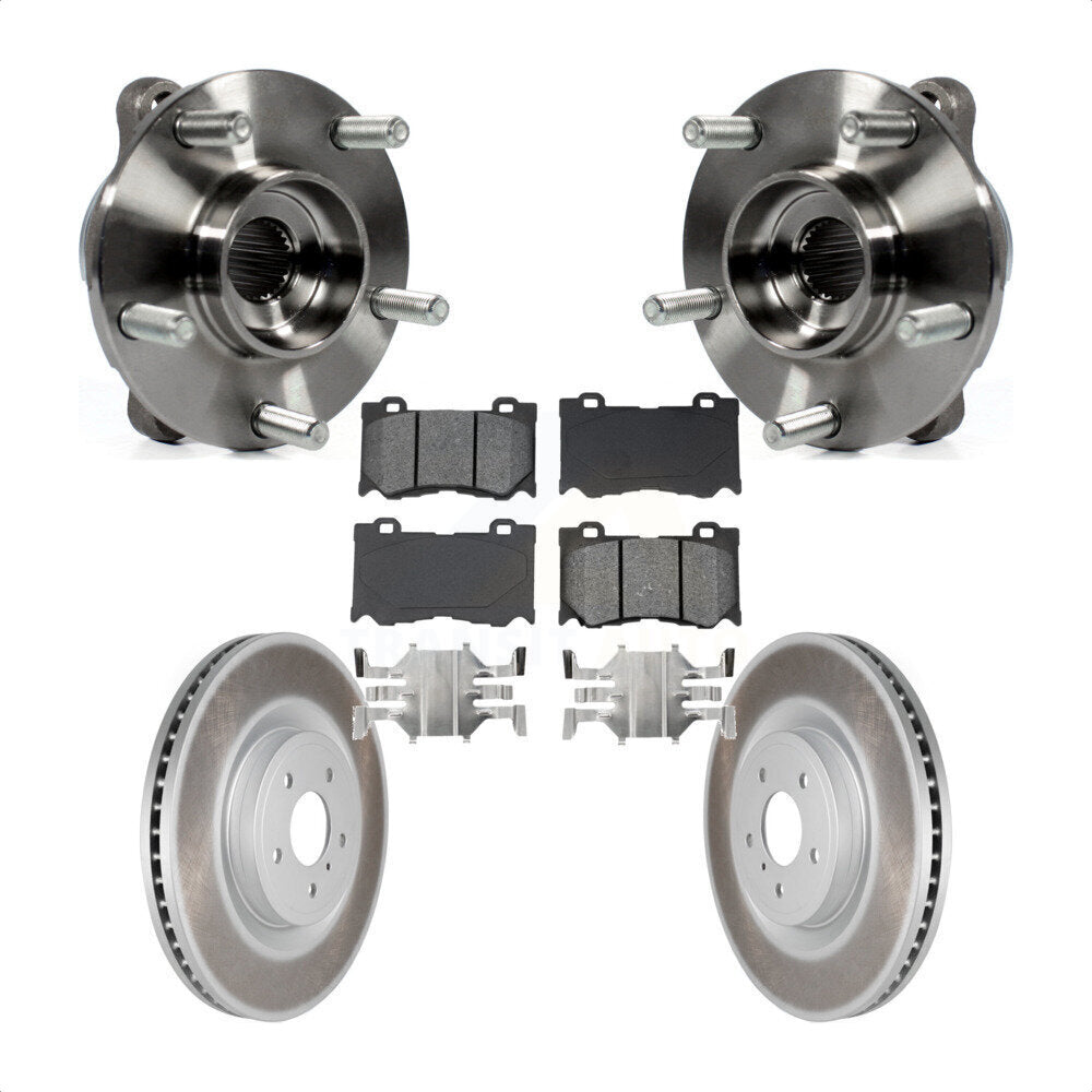 Kit de plaquettes de rotor de frein enduites de roulement de moyeu avant, pour INFINITI Q50 Q60 M37 FX50 QX7