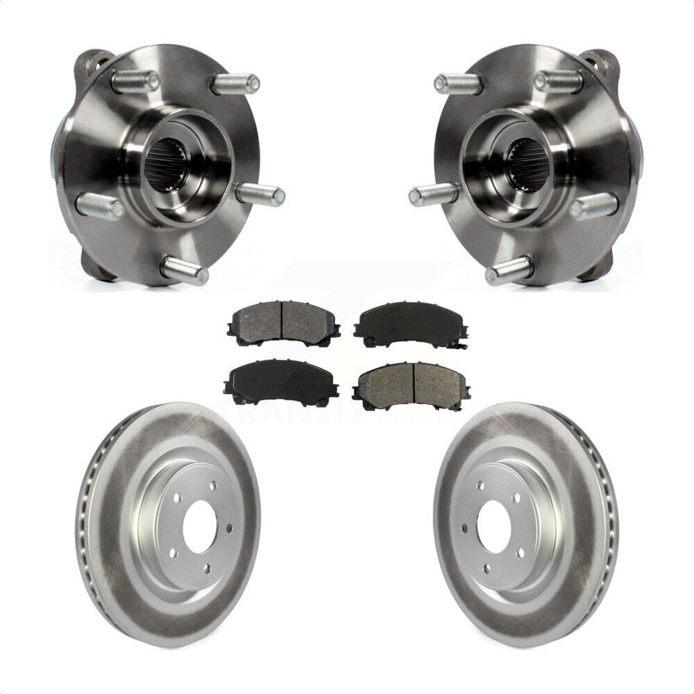 Kit de plaquettes de Rotor de frein à disque enduit de roulement de moyeu avant pour INFINITI Q50 QX50 Q60 AW