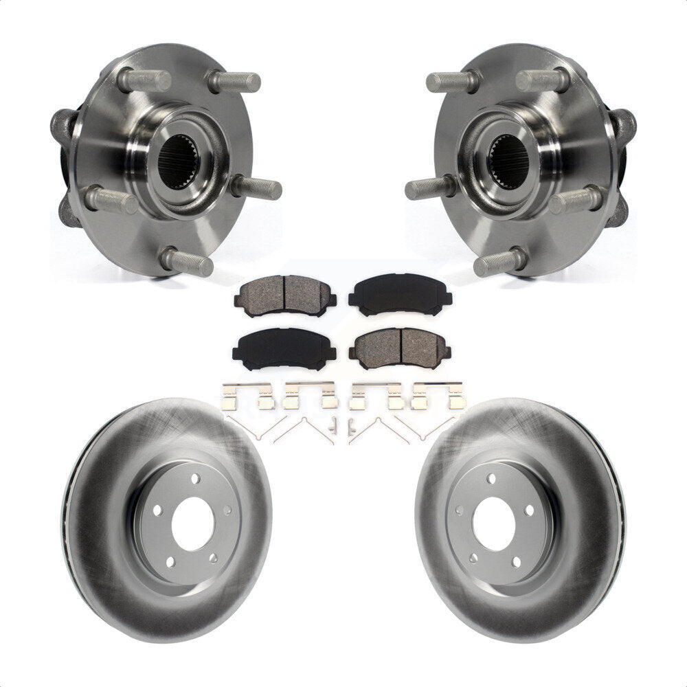 Kit de plaquettes de rotor de frein revêtues de roulement de moyeu avant, pour Nissan Juke Nismo R 2014 – 2017