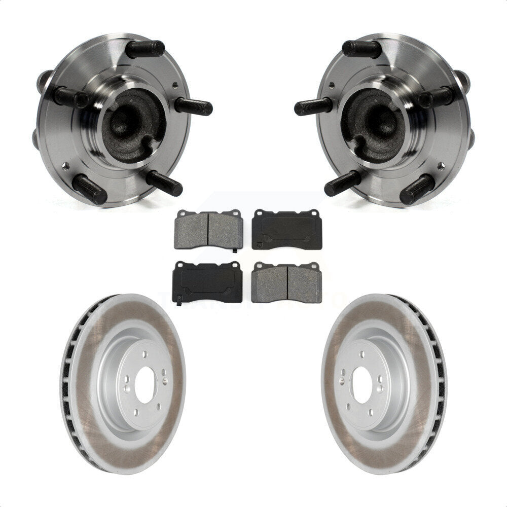 Kit de plaquettes de Rotor de frein enduites d'assemblage de roulement de moyeu avant pour Hyundai Genesis Coup